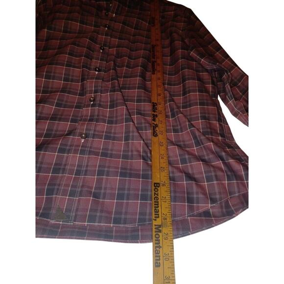 Untuckit Shirt Mens Xl Red Plaid Long Sleeve Button Up - Picture 5 of 6